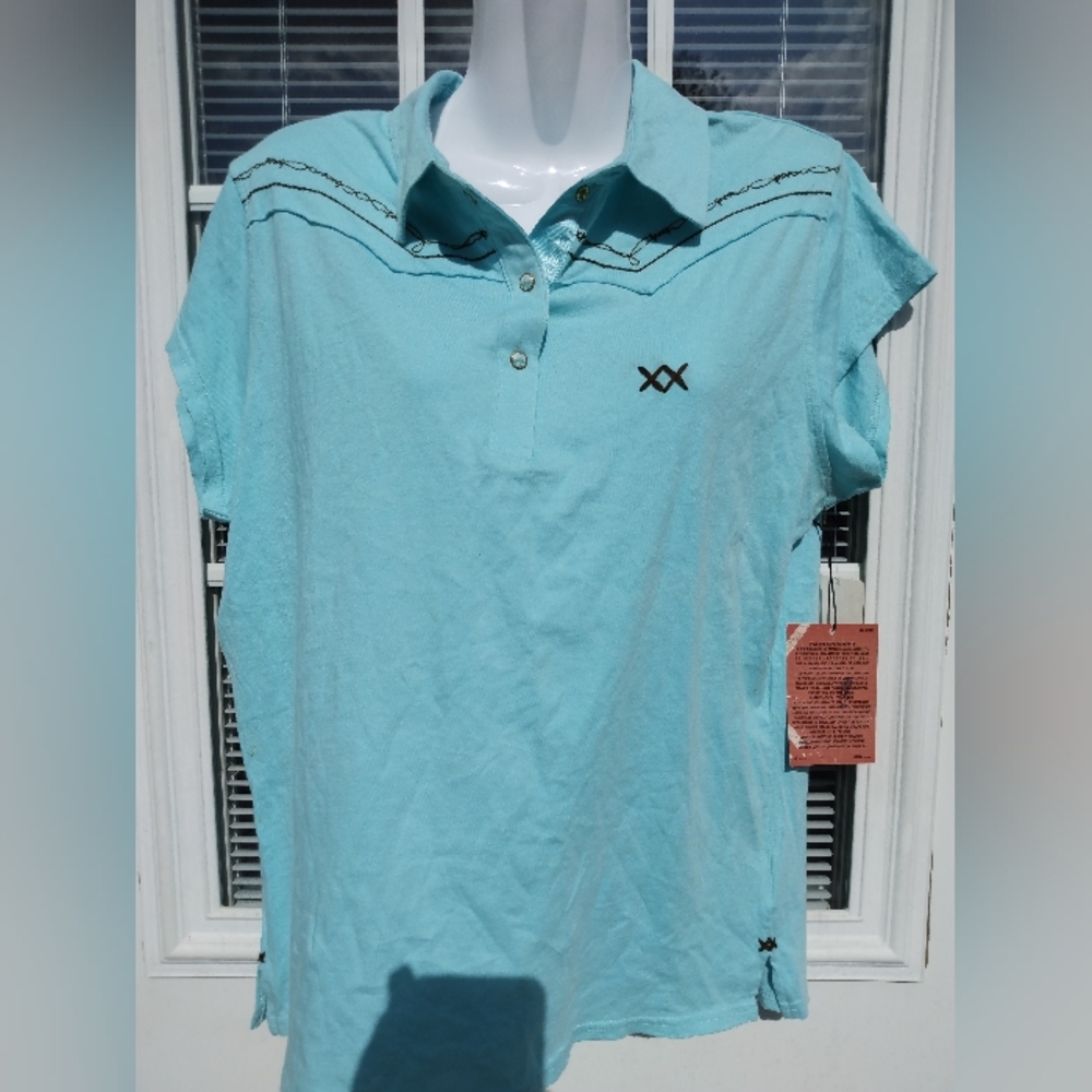 Women's Button Down Cooler Blouse Sz XL New
